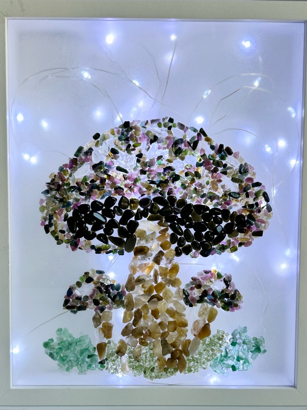Mushroom Crystal Chips Light Box